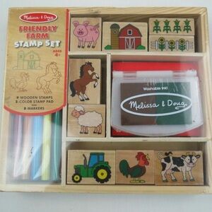 Melissa & Doug Wooden Stamp Activity Set new in sealed box